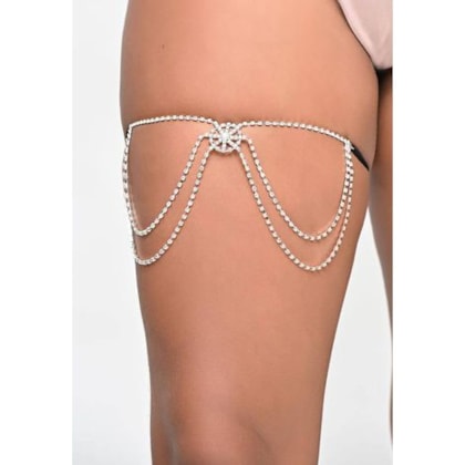 Yaffa Lingerie – Joia Corporal Perséx de Strass Toque de Brilho e Sensualidade