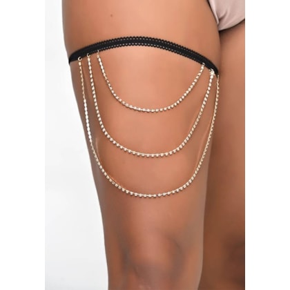 Yaffa Lingerie – Perséx Sensual com Correntes em Strass Cintilante